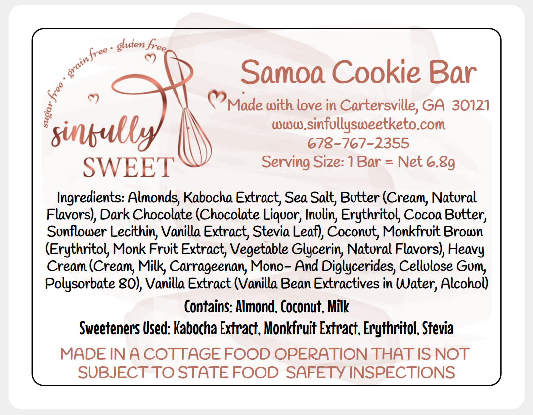 Samoa Cookie Bar