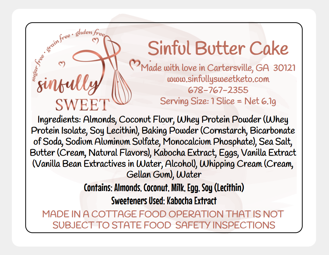 Sinful Butter Cake