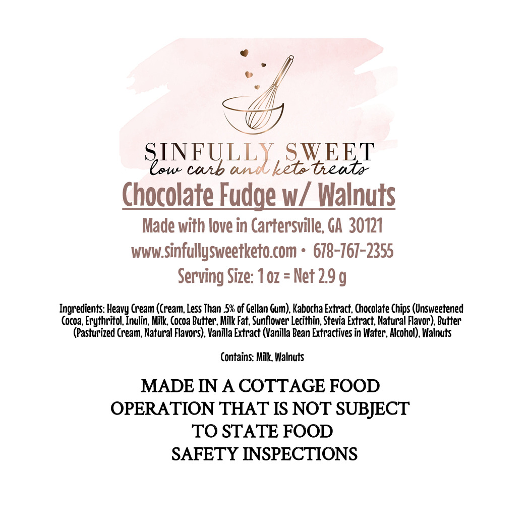 Chocolate Fudge w/ Nuts