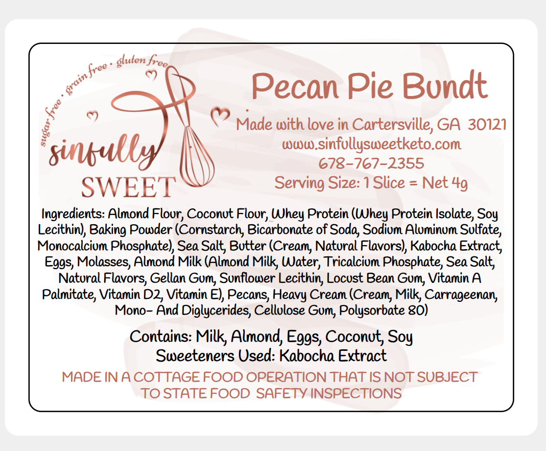 Pecan Pie Bundt Cake