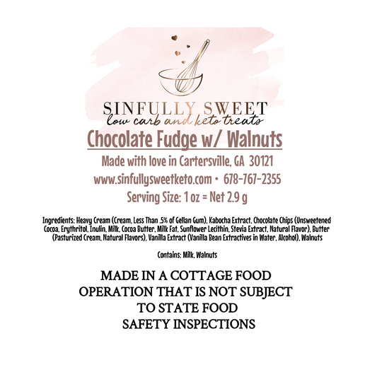 Chocolate Fudge w/ Nuts